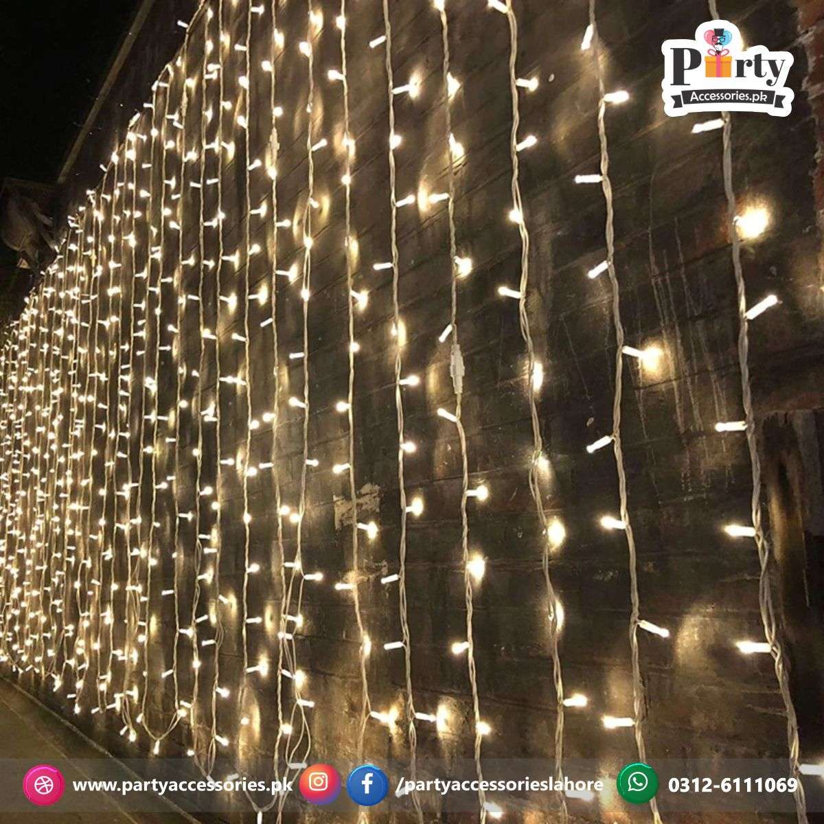 fairy lights curtain