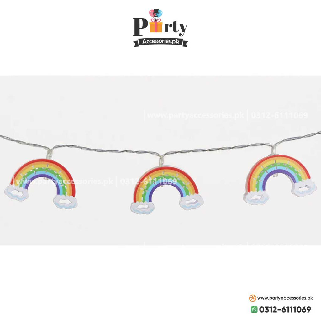 Rainbow theme LED strings battery operated fairy lights