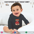 Farm Animals theme birthday customized Sweat shirt in Black