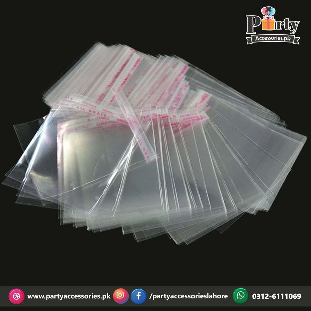Transparent plastic taping bags