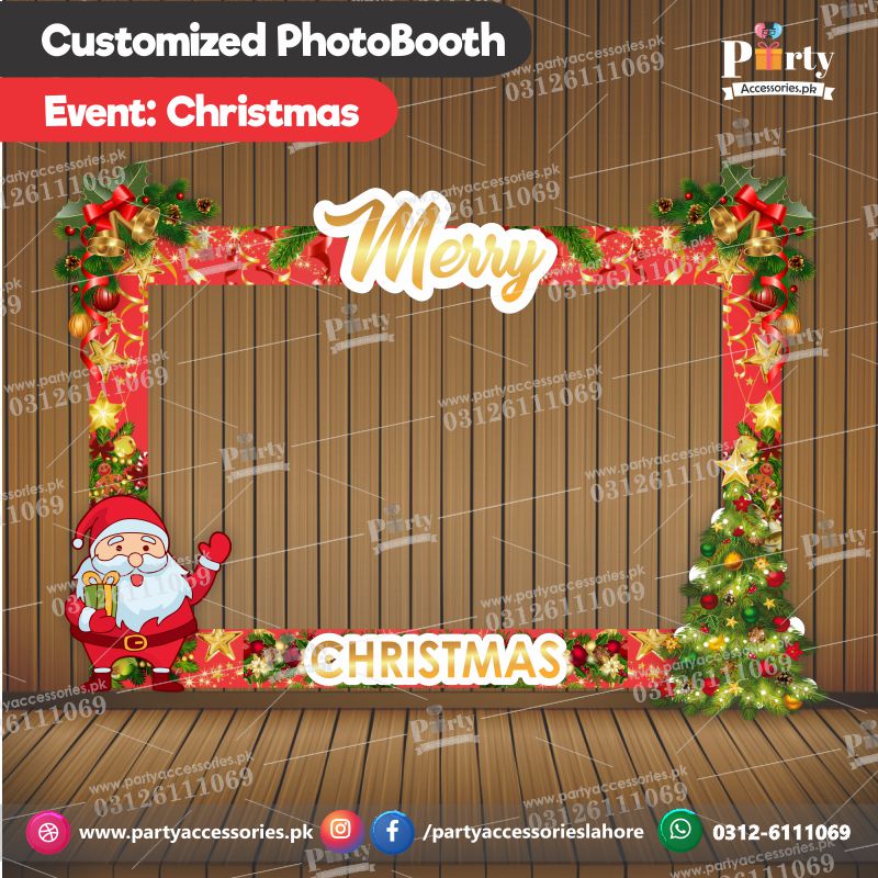 Photo Booth / Selfie frame in Christmas theme party