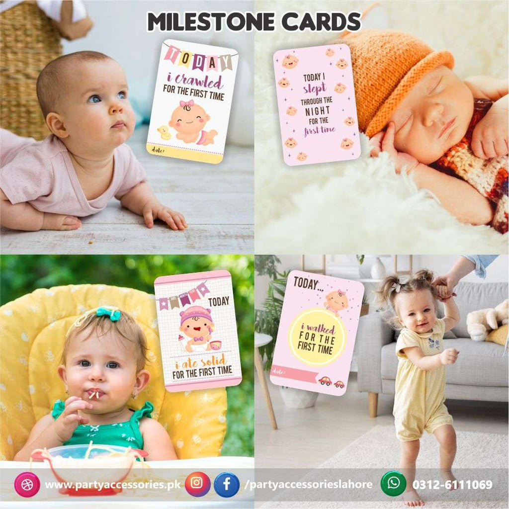 Baby milestone Photo cards set | New Born Photoshoot Baby Photo cards Gift