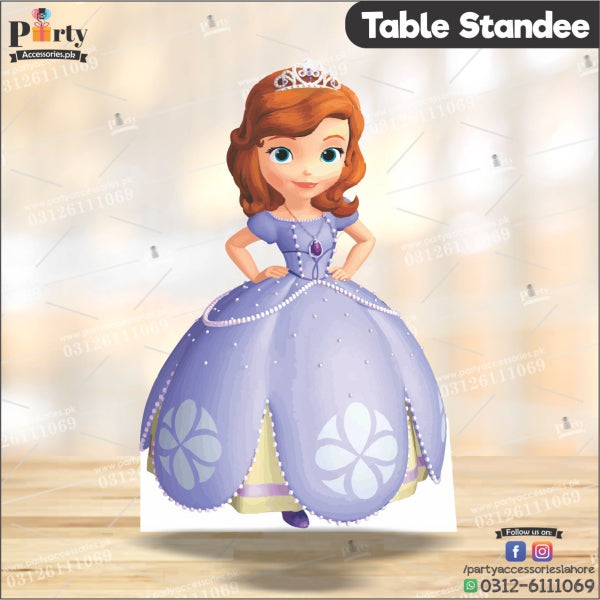 Customized Princess Sofia theme Table standing character cutouts