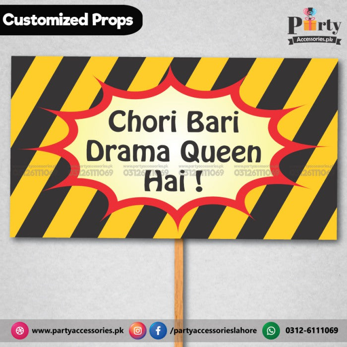  Prop chori bari drama queen ha