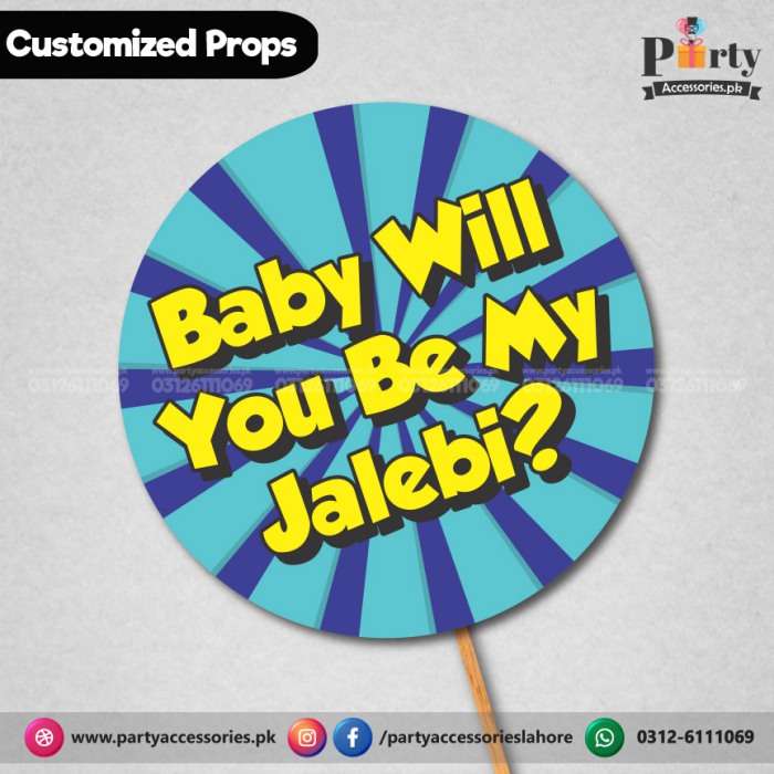 Customized FUNNY party photo prop JALEBI