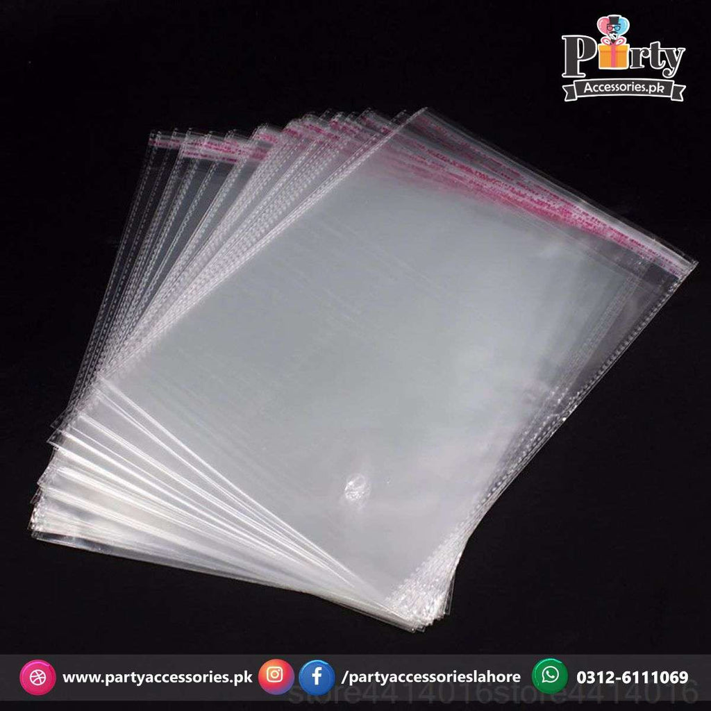 Transparent plastic taping bags