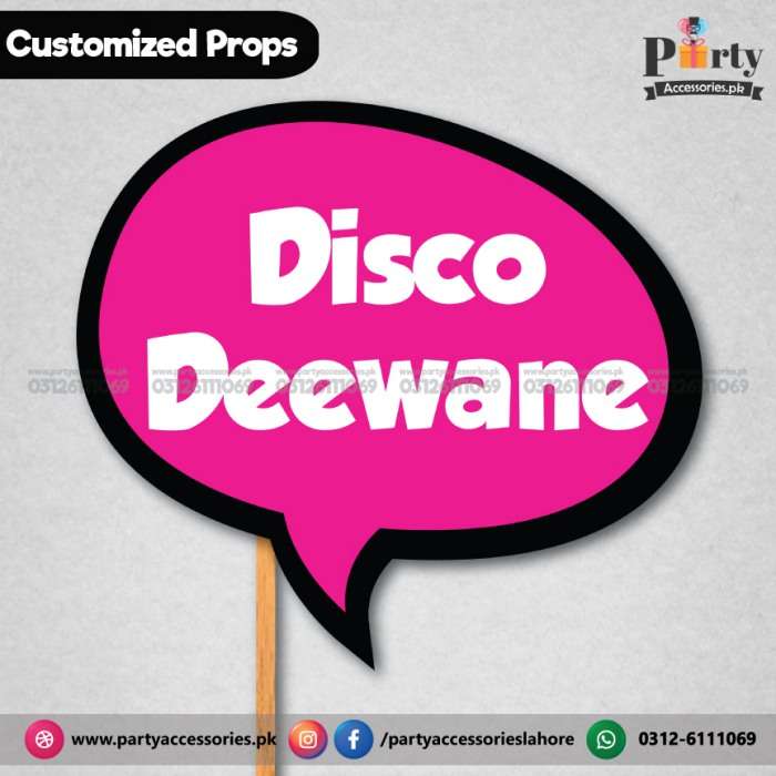 Customized wedding photography Prop DISCO DEWANAY