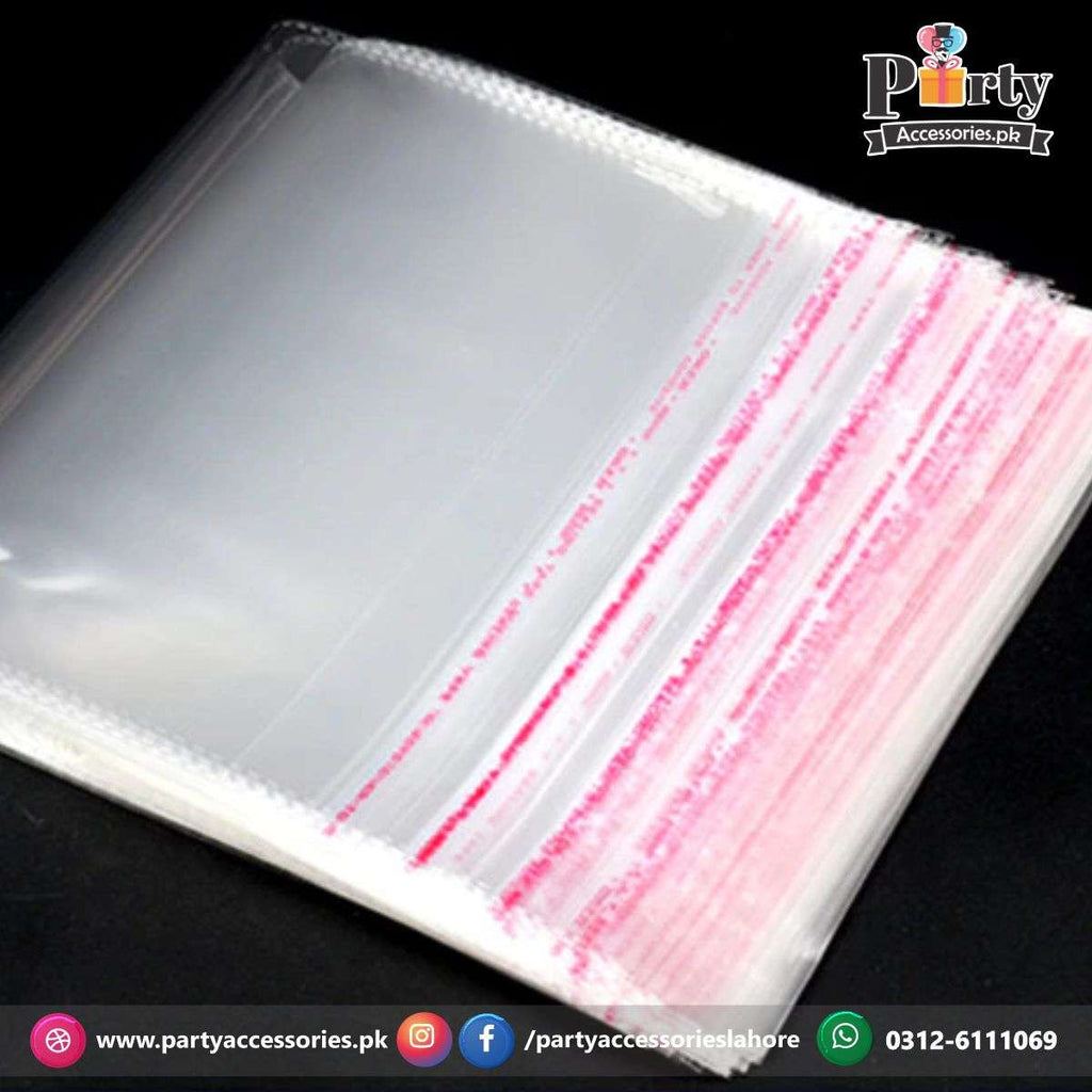 Transparent plastic taping bags