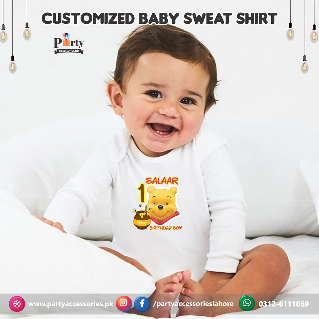 pooh theme customized t shirt