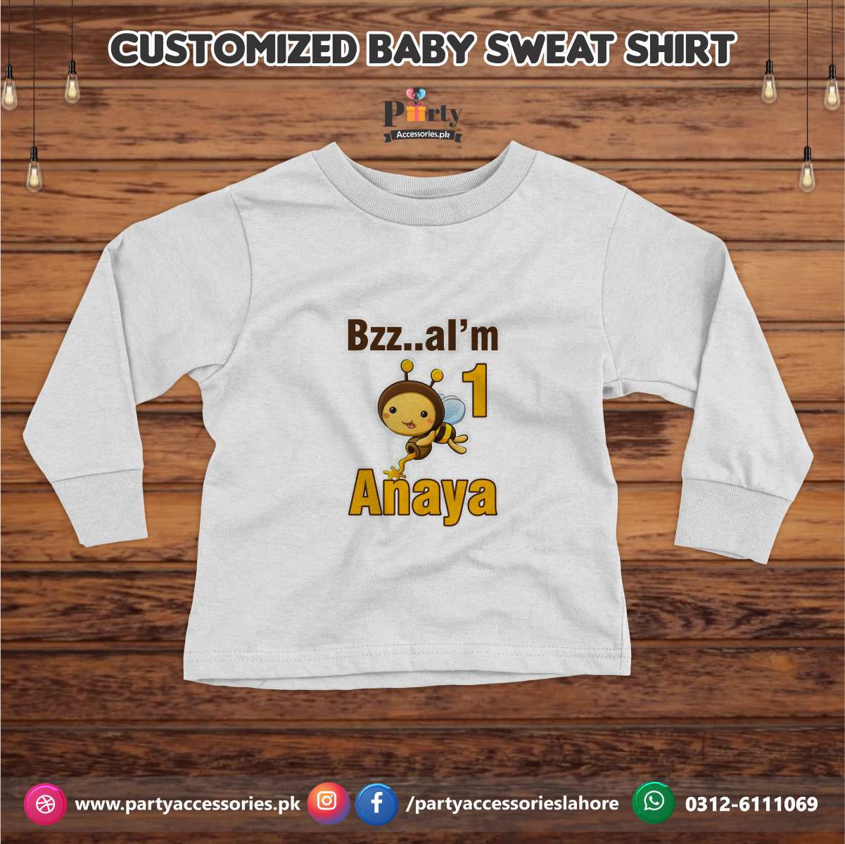 t shirt in honey bee theme