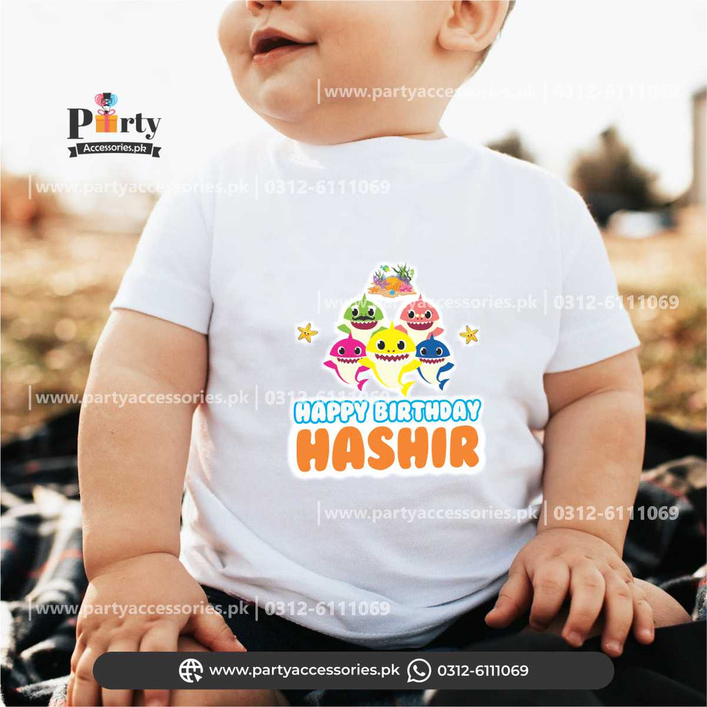 baby shark theme customized t shirt