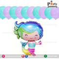 mermaid theme balloons