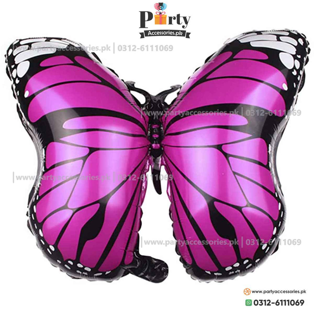 butterfly theme birthday foil balloon