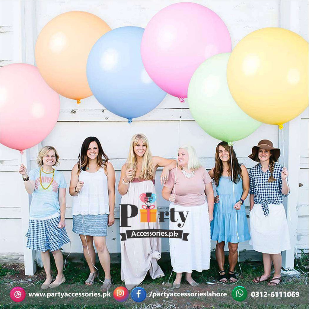 big pastel balloons 