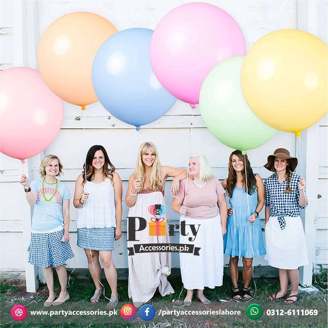 big pastel balloons 