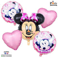 Minnie Mouse birthday theme foil balloons 