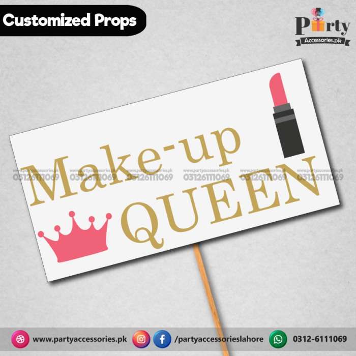  photo prop MAKE UP QUEEN
