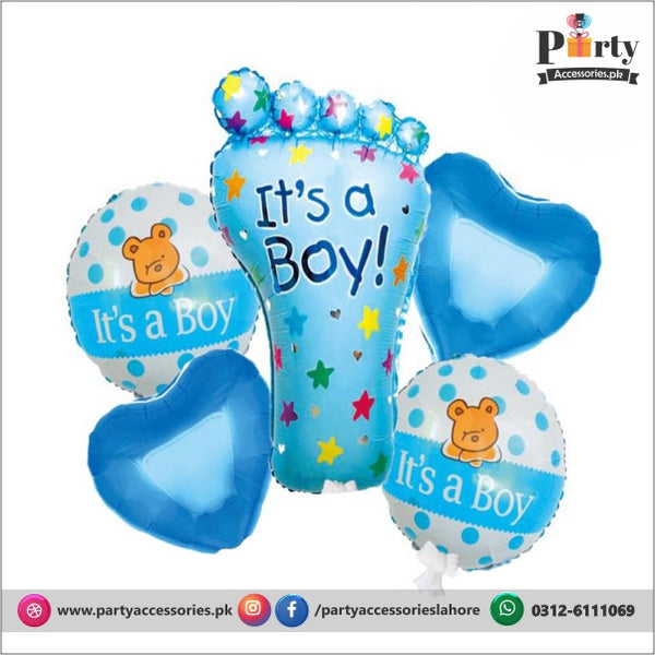 its a Boy exclusive foil balloons set of 5 pcs for room decoration