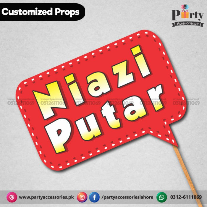 Customized funny WEDDING party photo prop PUTTAR