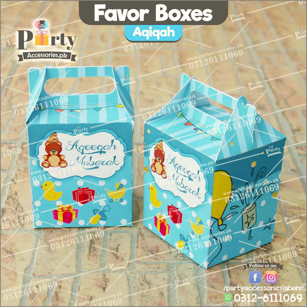 Favor boxes for AQEEQAH