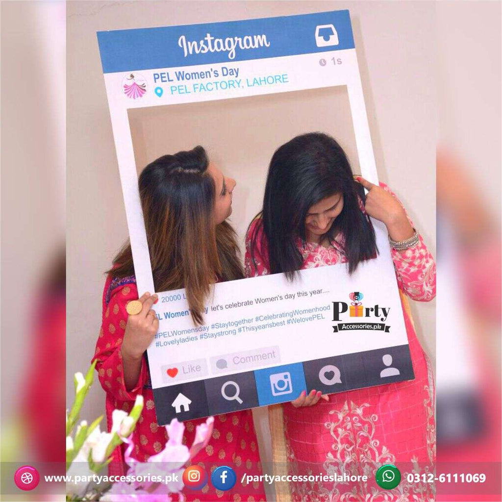Customized Instagram Photobooth | Social media photo Booth Props
