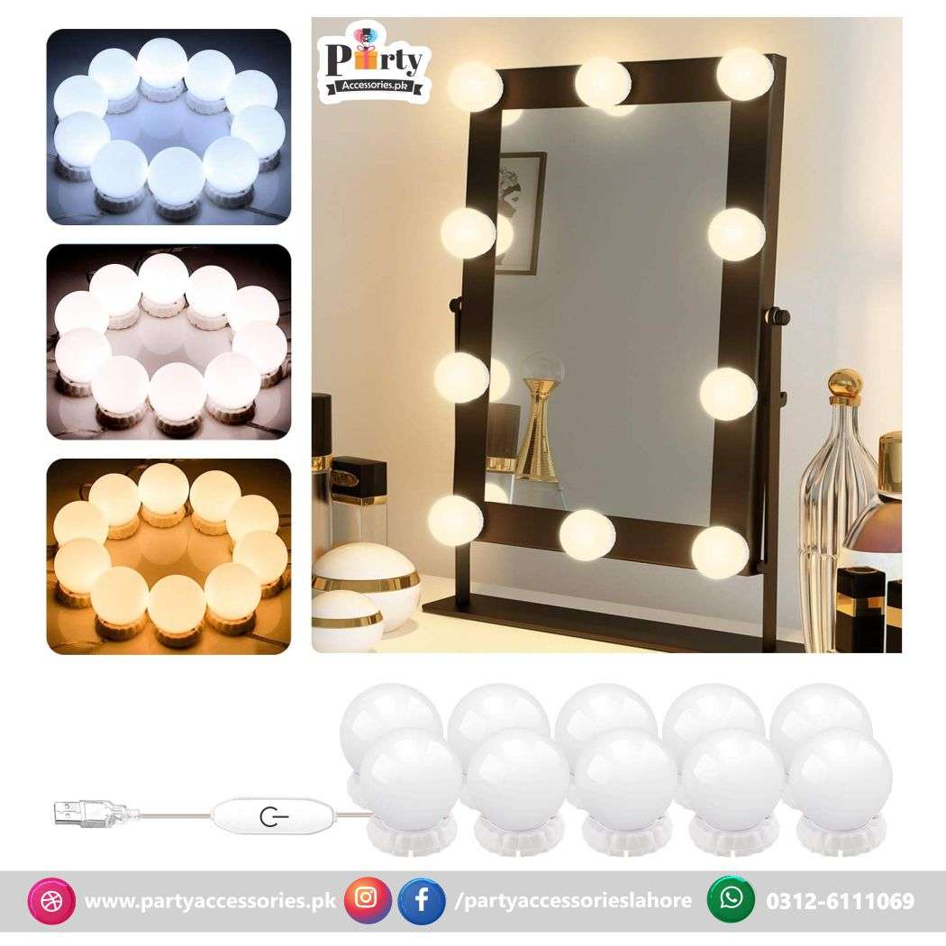 Vanity lights | makeup dressing table lights | Vanity mirror lights including 10 bulbs