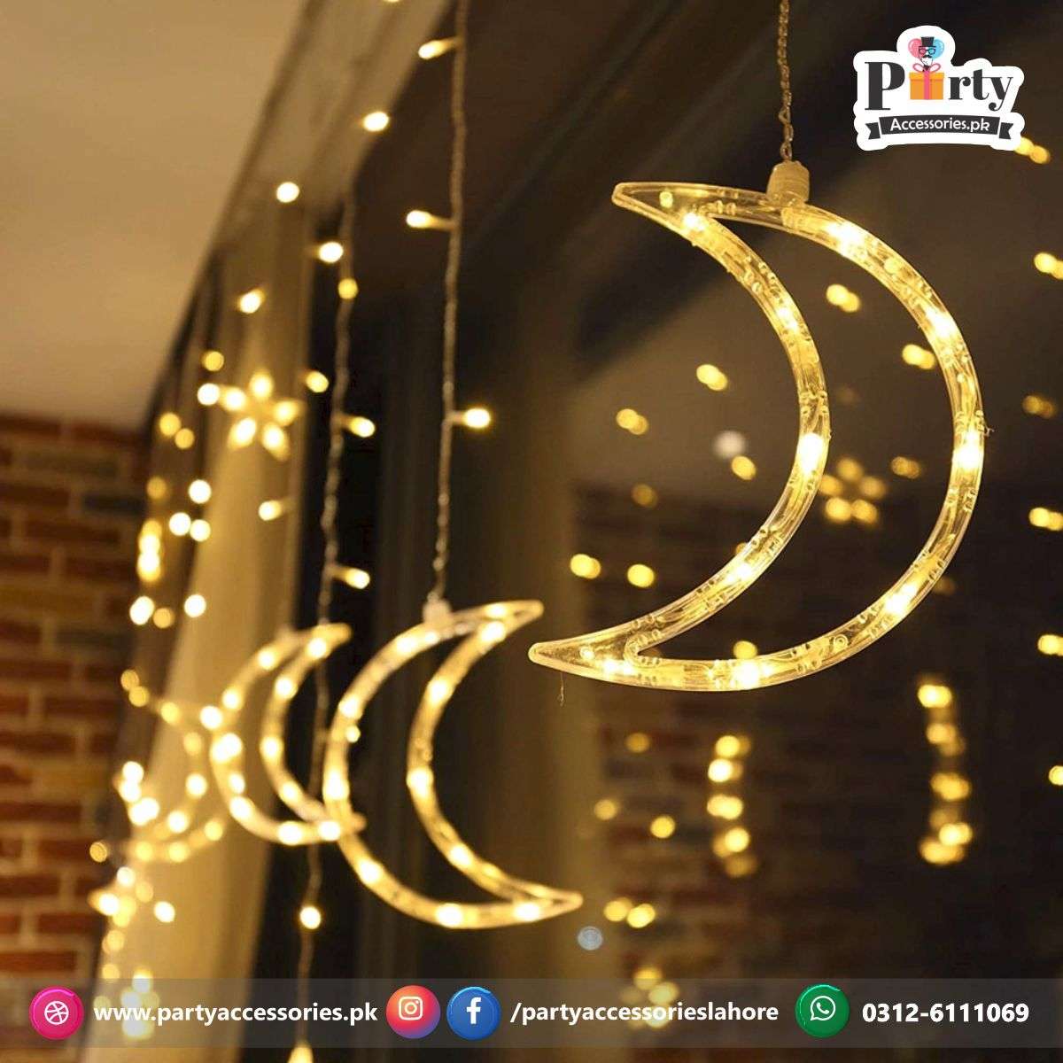 Moon and Star shape decoration fairy lights perfect for Room Decoration