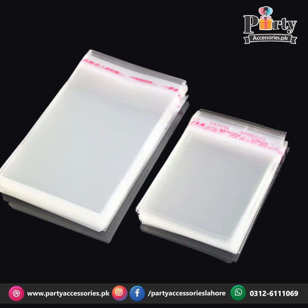 Transparent plastic taping bags |