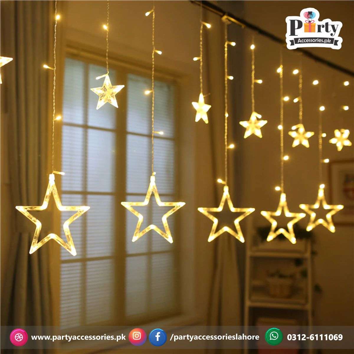 Star shape decoration fairy lights perfect for Room Decoration