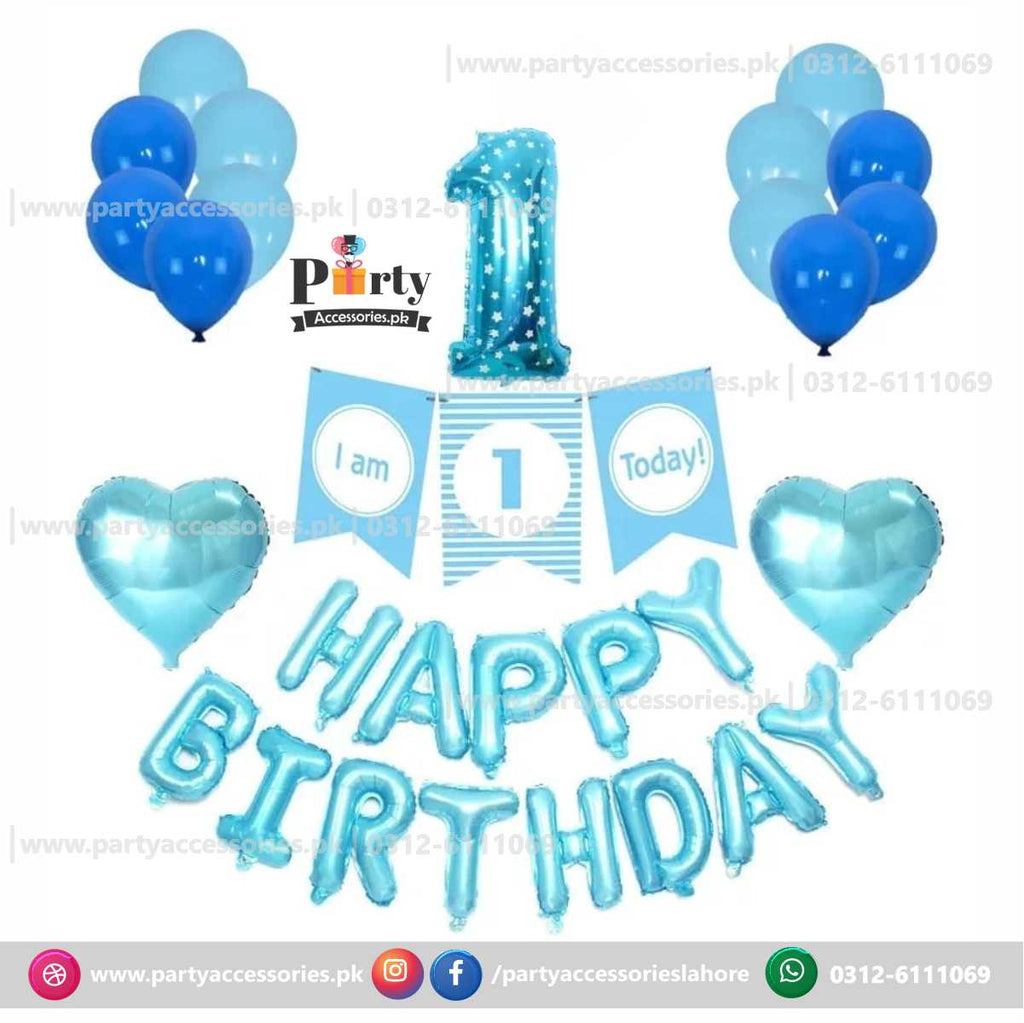 first birthday boy decoration kit