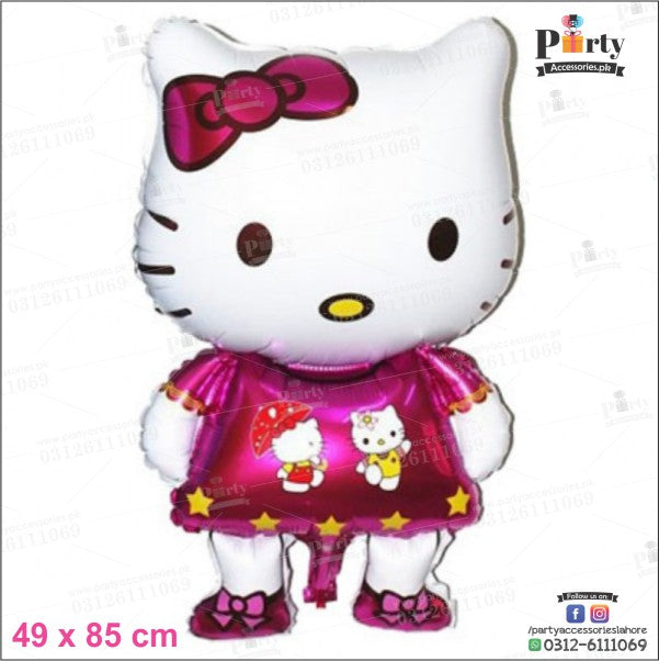 Hello kitty theme birthday foil balloon