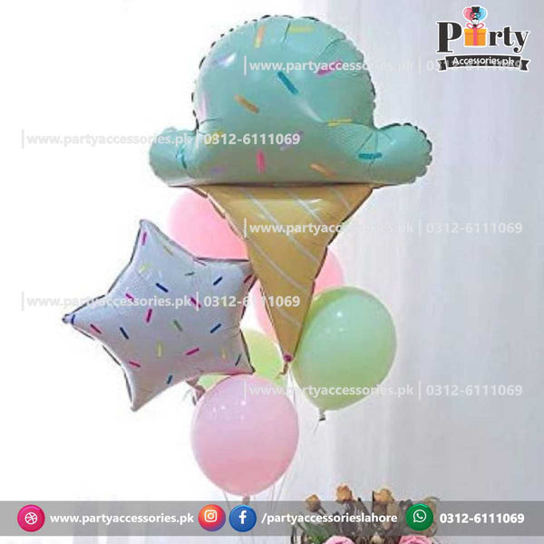 cone shape foil balloons 