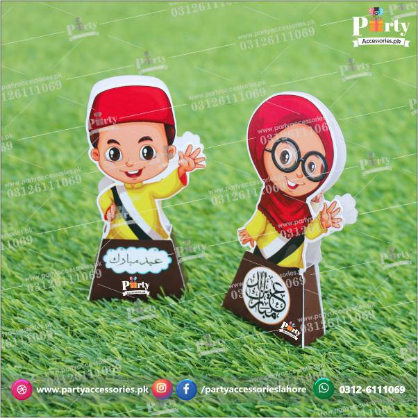 Eidi Envelops in exclusive boy and girl shape cutouts eid mubarak