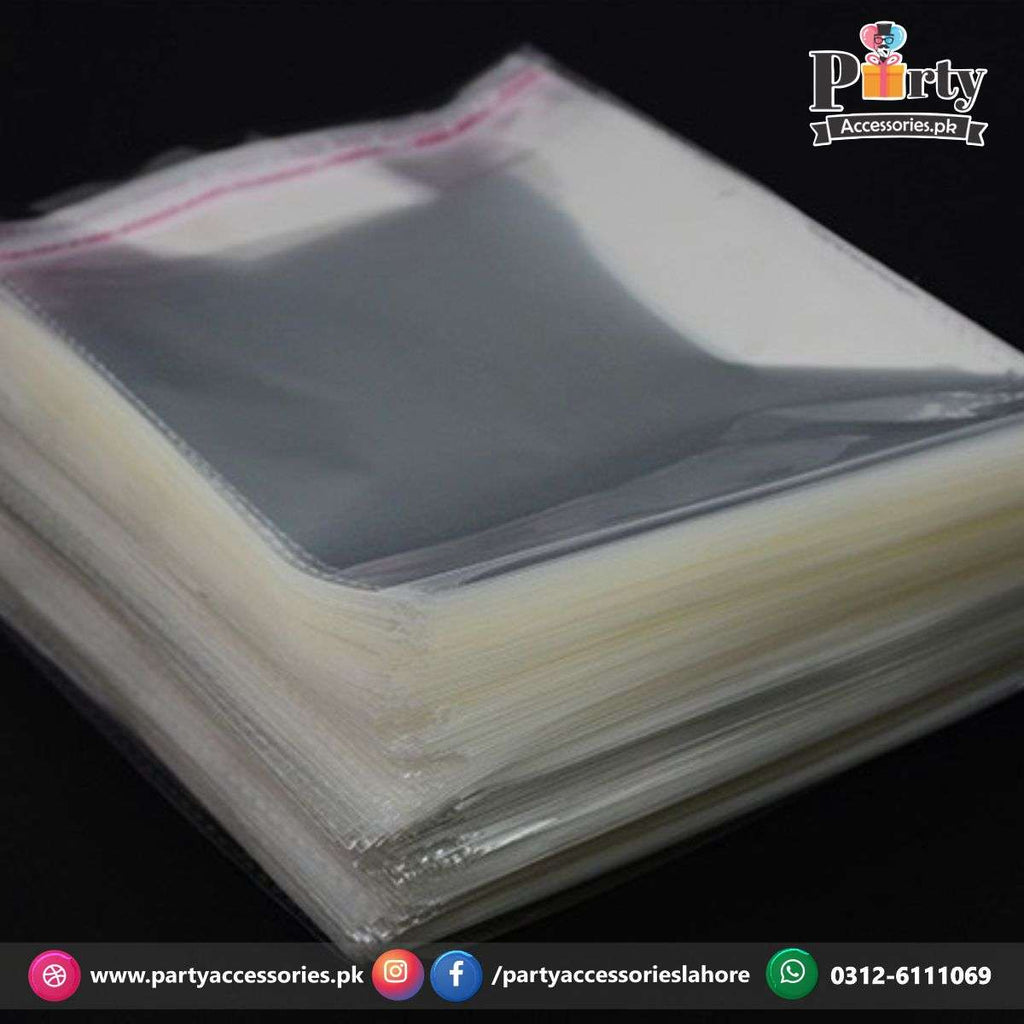 Transparent plastic taping bags