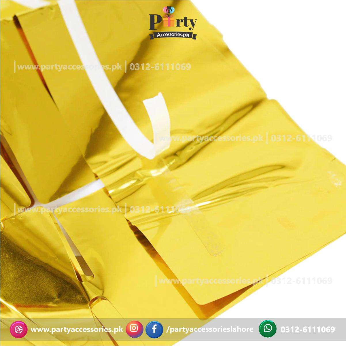 metallic foil curtain