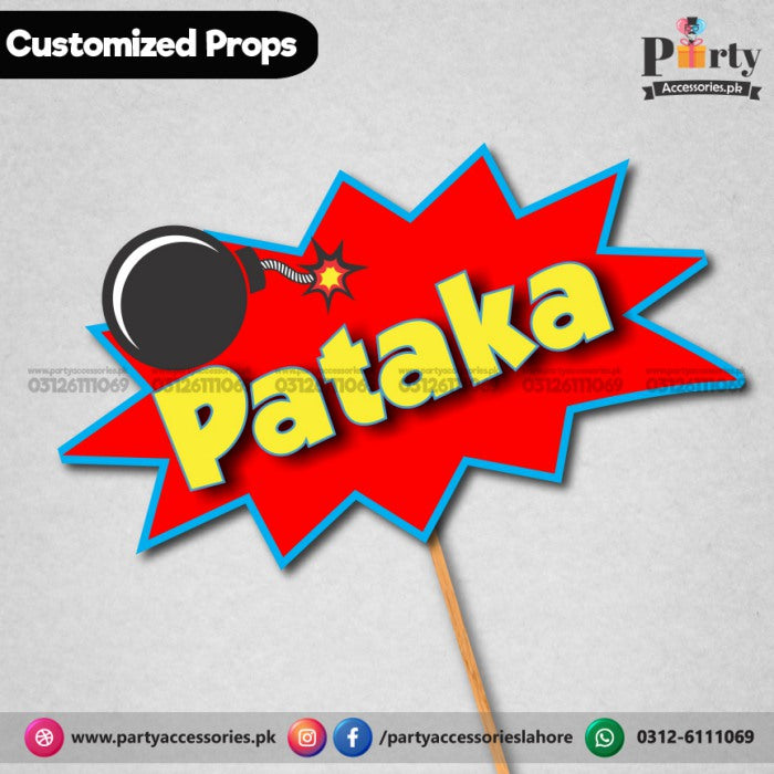 Customized FUNNY wedding party photo prop PATAKHA