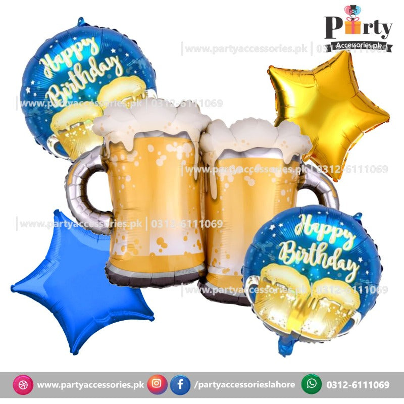 Beer Glass shaped foil balloons
