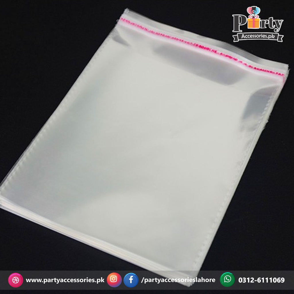 Transparent plastic taping bags
