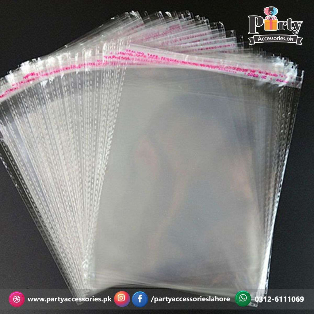 Transparent plastic taping bags