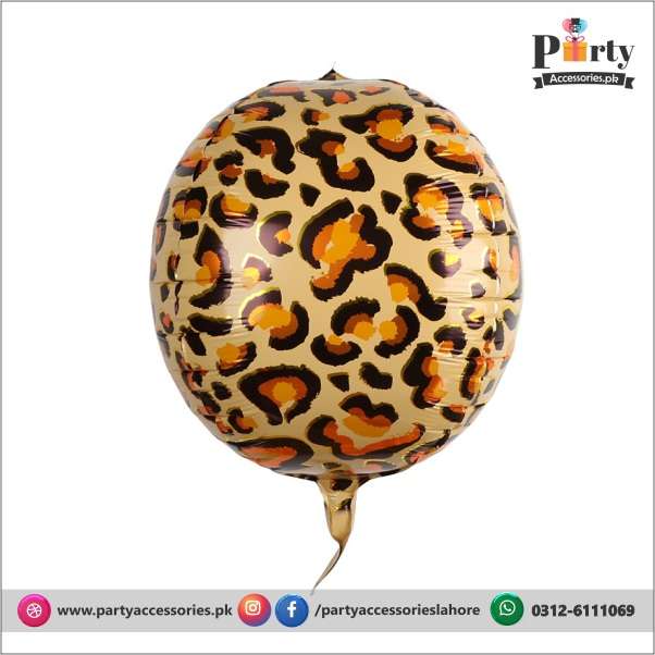 Jungle safari theme pattern foil balloons 