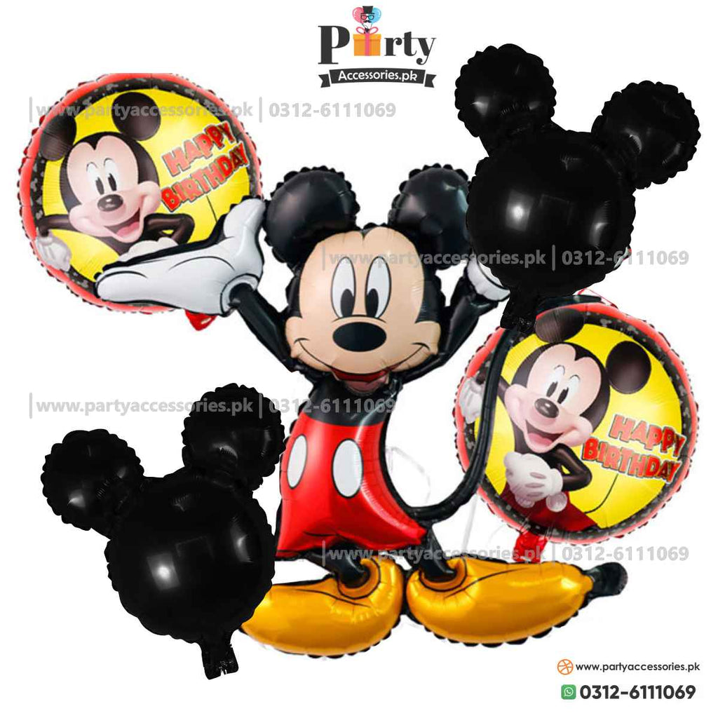 Mickey mouse foil balloon decorations