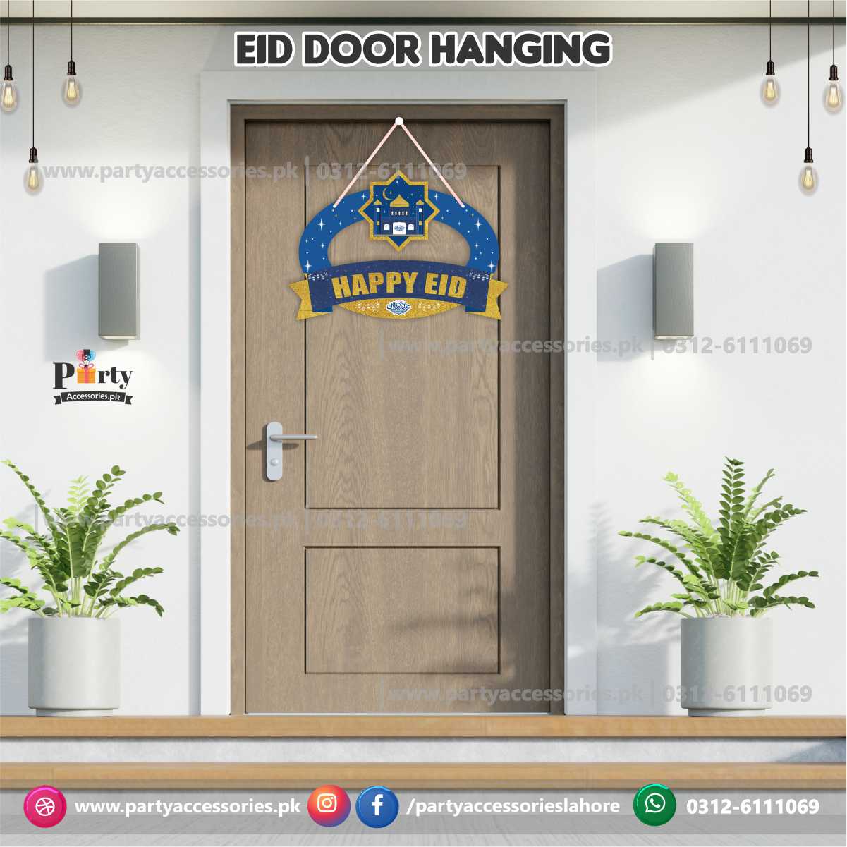 happy eid wall banners