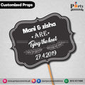 Customized Funny wedding party photo prop TYING THE KNOT
