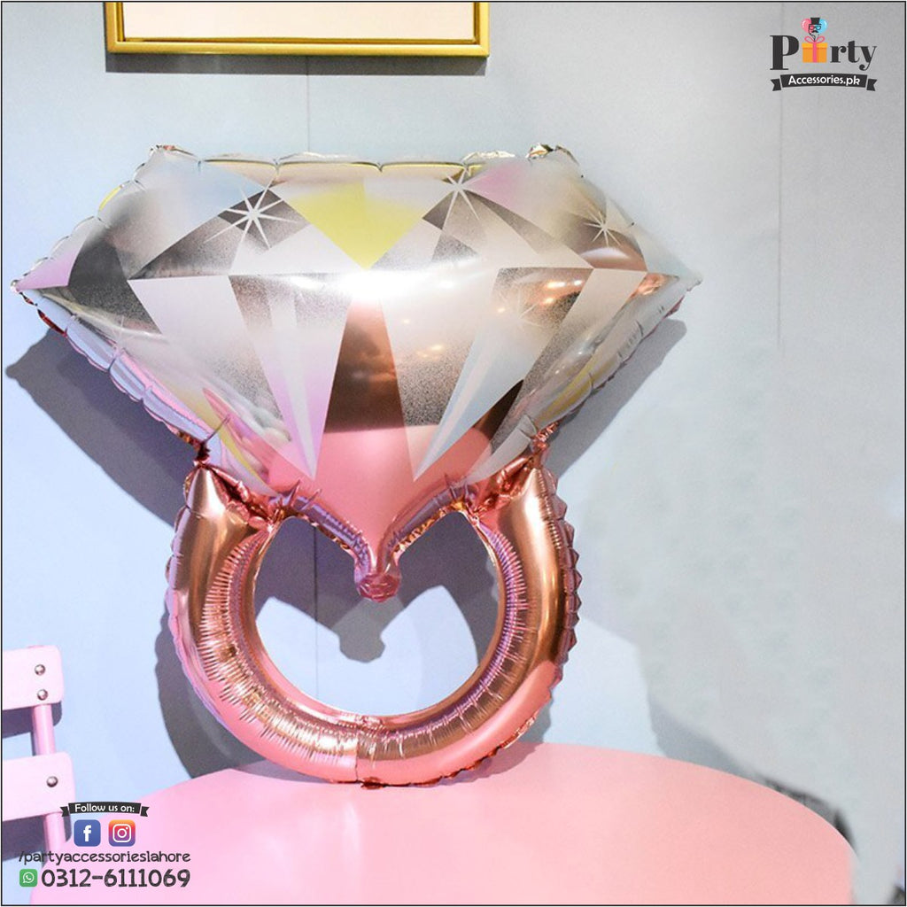 Ring shape foil balloon large ROSE GOLD daraz