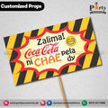 Customized FUNNY wedding party photo prop ZALIMA COCACOLA