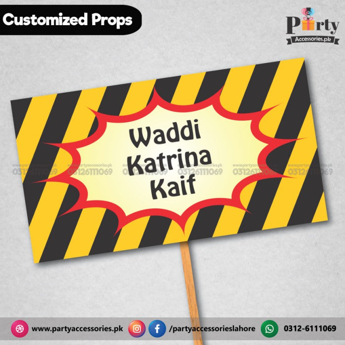 Customized FUNNY party props waddi katrina kaif