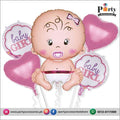 Its a baby girl exclusive foil balloons set of 5 pcs for room decoration PINTEREST IDEAS