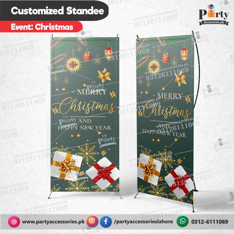 Welcome Standee for Christmas celebration Party