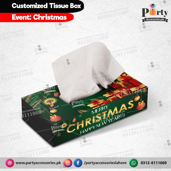Christmas celebration party Tissue Box for table Decor
