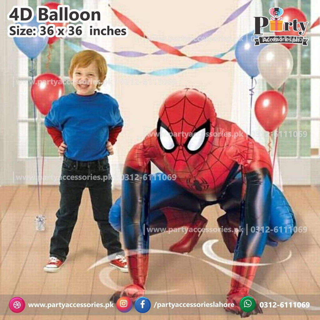 Spider Man Shape character cutout 4D foil balloon